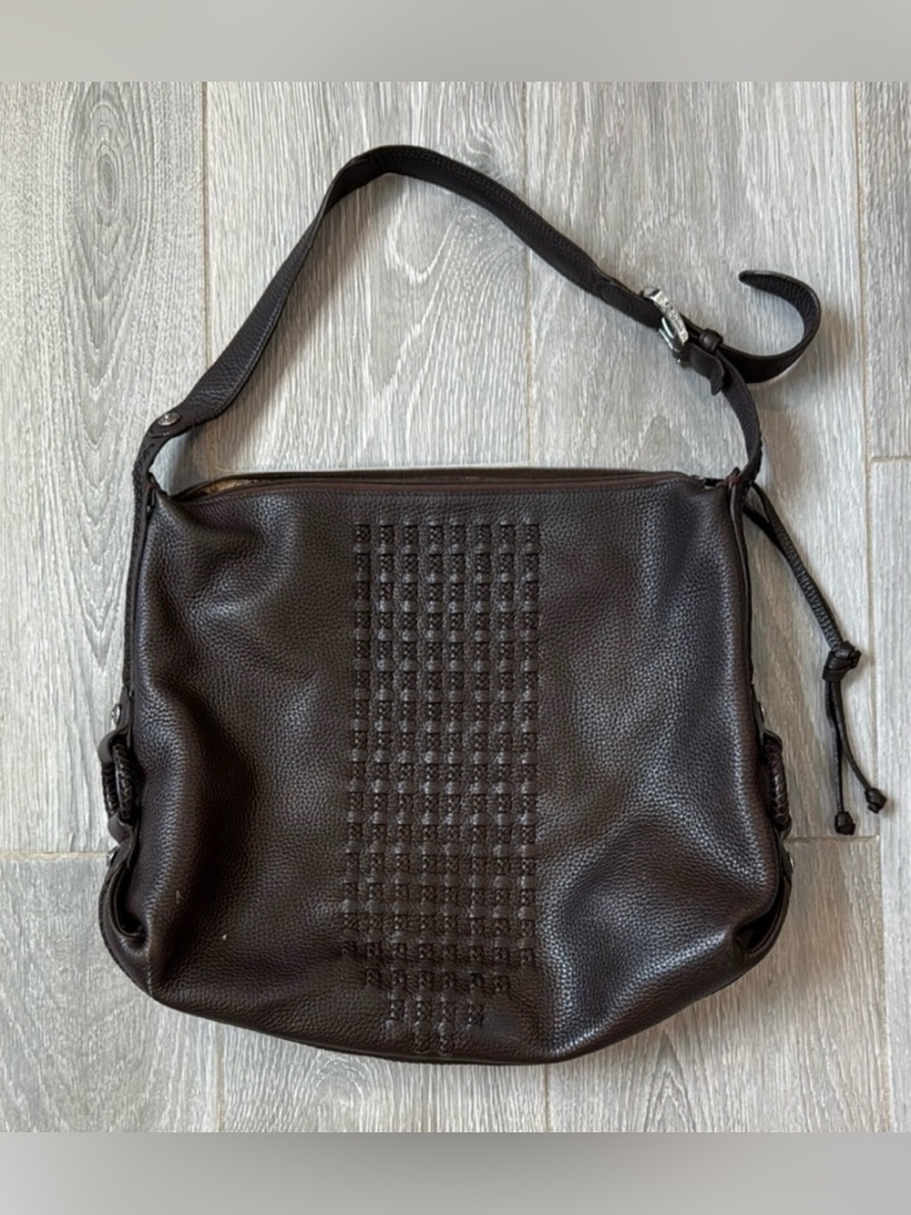 Brighton Dark Brown Leather Shoulder Bag